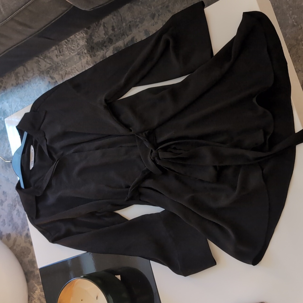 Zara M Black Shirt Dress